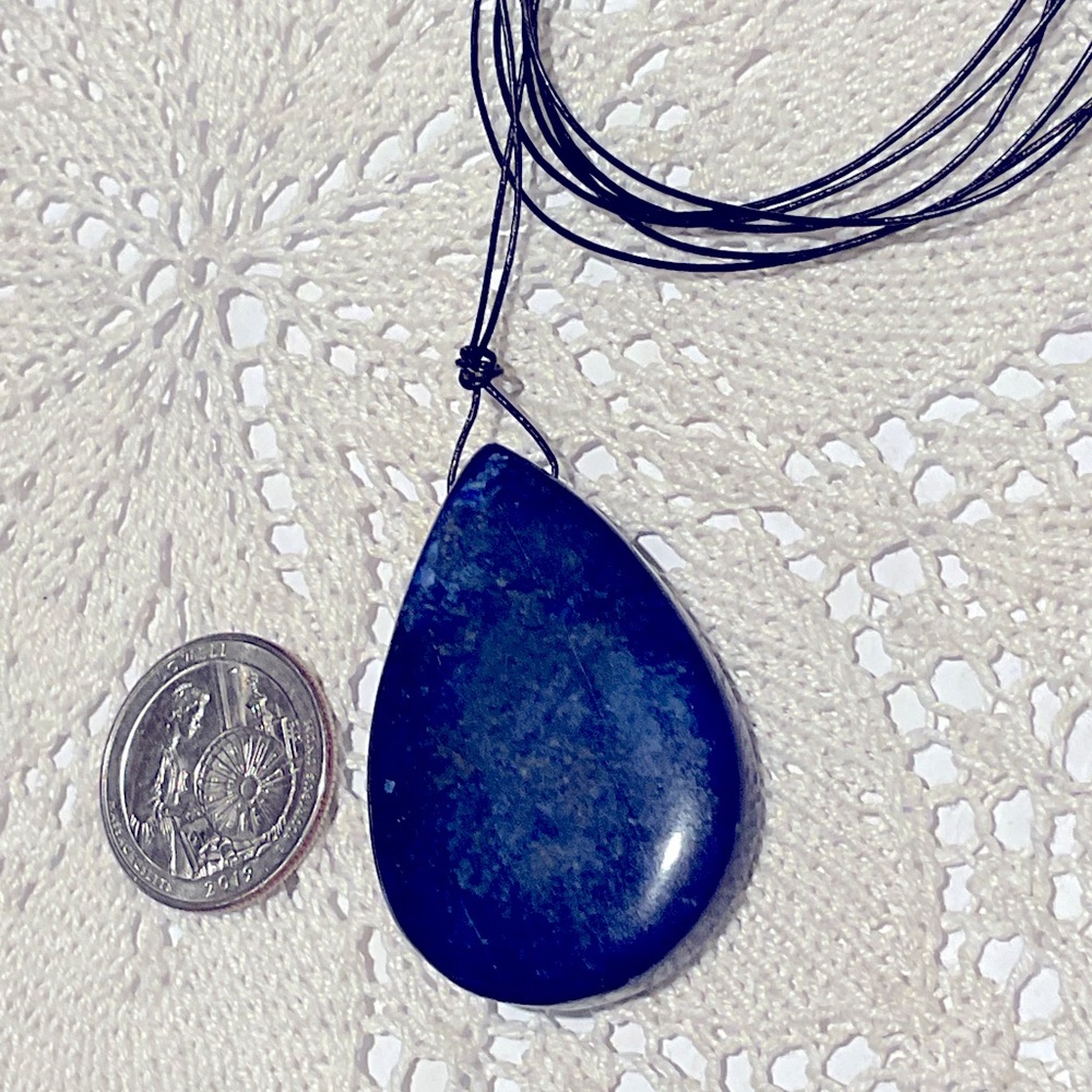 Lapis Lazuli ⭐️ teardrop pendant necklace ⭐️ blue